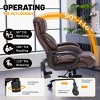 Executive Office Chair Modern with Adjustable Headrest and 800LBS Capacity for Home Office 24in Wide Seat - 3irtyhousy - 2 of 4