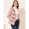 INSPIRE CHIC Women's Casual Winter Outwear Hooded Button Toggle Duffle Coat - 3 of 4