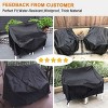 GARPROVM  2-Pack 38"L Patio Deep Seat Cover Lawn Chair Covers Furniture Cover Weather-Resistant - 3 of 4