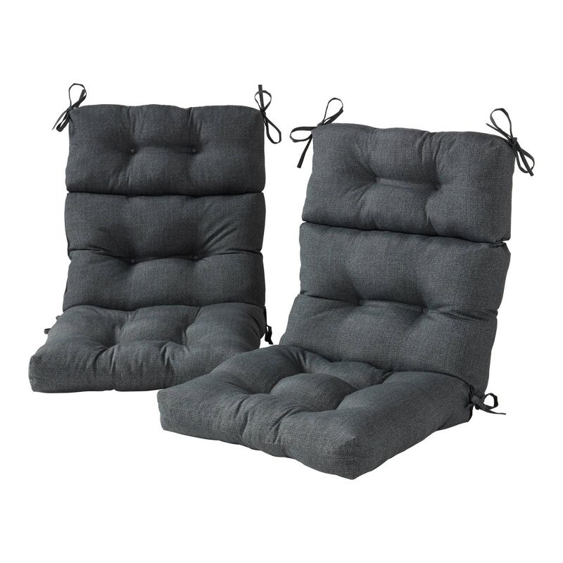Kensington Garden 2pc 24"x22" Outdoor Seat and Back Chair Cushion Set, 1 of 9