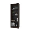 Okak 4/5 Tier Tall Flat Bookshelf Corner Organizer,Wooden Display Bookcase Open Storage Rack for Office,Living Room - 2 of 4