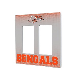 NFL AFC Historic Teams Linen Hidden-Screw Light Switch Plate for Double Rocker - 1 of 4