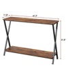 Narrow Console Table, 41" Wide Behind Couch Table, 2 Tier Entryway Tables with Storage Shelf for Living Room - 2 of 4