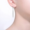 Guili Sterling Silver Icicle Spike Dangle Earrings with Colored Cubic Zirconia – A Striking and Fashionable Jewelry Piece for a Bold, Trendy Look - 2 of 2