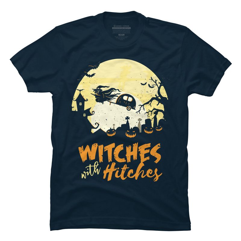Men's Design By Humans Halloween Camping Witches Hitches Funny By RedBirdLS T-Shirt, 1 of 5