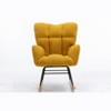Racxily Teddy Rocking Gilder Nursery Chair For Living Room Indoor - 3 of 4
