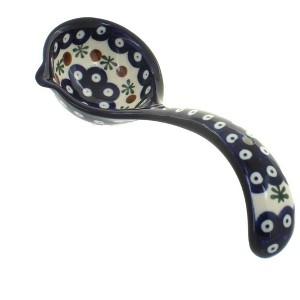 Blue Rose Polish Pottery 1367 Zaklady Soup Ladle - 1 of 1