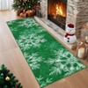 Christmas Rug Washable Rug with Non Slip TPR Rubber Backing, Xmas Holiday Snowflake Carpet - 4 of 4
