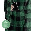 Catalonia Adult Wearable Fleece Blanket Snuggie, Super Soft Cozy Mink Micro Plush Wrap Throws Blanket Robe, Gift for Woman Man - 4 of 4