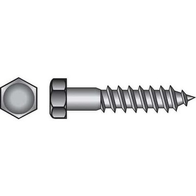 Hillman 1/4 in. X 2-1/2 in. L Hex Stainless Steel Lag Screw 25 pk