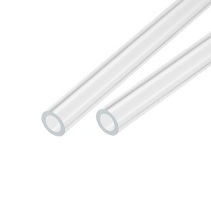 Unique Bargains Lamp Lantern Water Cooling System Acrylic Round Pipes Clear 2 Pcs 14" - 1 of 4
