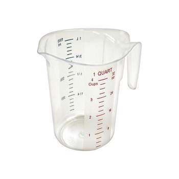 Choice 1 Qt. Aluminum Measuring Cup with Handle and Pour Lip