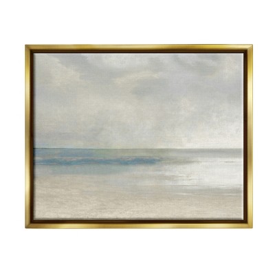 Stupell Industries Abstract Beach Horizon LandscapeFloater Canvas Wall Art