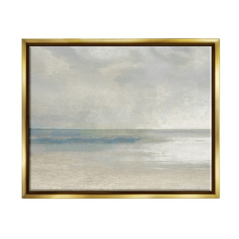 Ocean Abstract Framed Wall Poster Prints Blue - Threshold 2024 designed with Studio