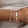 14K Gold Plated Chunky Cuff Bracelet Set for Women with Tie Knot Cuban Rope Paperclip Beaded Designs, Non Tarnish - 2 of 4
