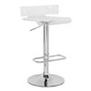 NicBex Swivel Bar Stools Adjustable Height,Counter Stools with Chrome Base,Stool Chair with Silver Metal Frame,Stools for Kitchen Counter&Bar - 3 of 4