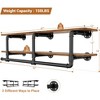 Besiost 2-Tier Clothing Rack with Hanging Rod, Clothing Shelves with Top Shelf - 3 of 4