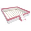 TIRAMISUBEST King Size Upholstered Daybed with Fence and Stairs, Modern Daybed Frame Sofa Bed Toddler Bed with Slats Support - 4 of 4