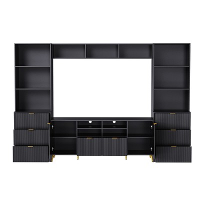 Bella Depot 4-Piece Entertainment Wall Unit for TVs Up to 70"