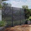 Lirago Black 72 in. Galvanized Metal Outdoor Privacy Screens Garden Outdoor Fence - 3 of 4