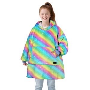 Catalonia Oversized Wearable Blanket Hoodie Sweatshirt for Kid Girl Boy,  Fleece Cozy Hooded Pullover for 7-16 yr Teen Youth Kid, Christmas Gift Idea - 1 of 4