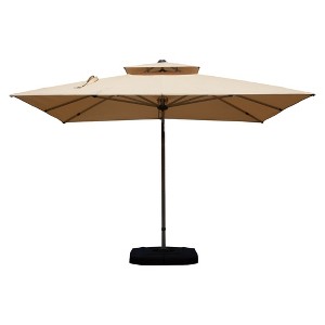 cost plus patio umbrella SunVilla 10 ft. Cabana Market Fringe Umbrella