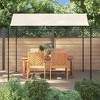 vidaXL Gazebo Outdoor Canopy Patio Pavilion Sunshade Beach Shelter Fabric - White - 3 of 4