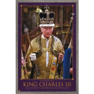 Trends International King Charles III - Coronation Framed Wall Poster Prints - 1 of 4