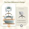 Karl Home | 25.1 Inch Velvet Ring Backrest Swivel Office Chair - 4 of 4