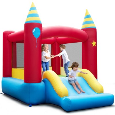 knijpen rivier lijden Costway Inflatable Bounce Castle Kids Jumping Bouncer Indoor Outdoor With  480w Blower : Target
