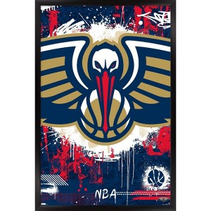 Trends International NBA New Orleans Pelicans - Maximalist Logo 23 Framed Wall Poster Prints - 1 of 4
