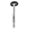 Slickblue High Polished Stainless Steel Ring for Women, Clear Crystal Accent, Novelty Statement, Size 5-10 - 4 of 4