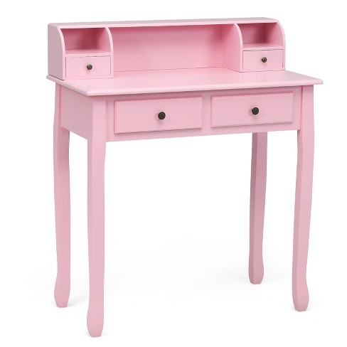 Pink store desk drawers