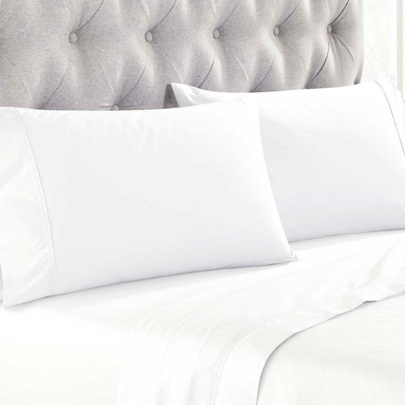 Organic Cotton 300 Thread Count Percale Pillowcases, Set of 2 by Blue Nile Mills, 2 of 5