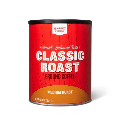 Classic Roast Medium Roast Ground Coffee - 48oz - Market Pantry™