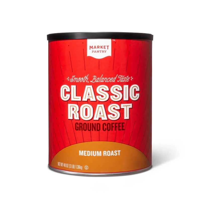 Classic Roast Medium Roast Ground Coffee - Market Pantry™, 1 of 4