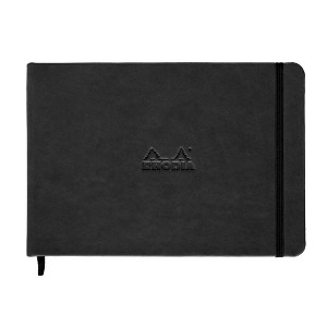 Rhodia Webnotebook "Landscape" Webbies - Blank 96 sheets - 5 1/2 x 8 1/4 - Black cover - 1 of 4