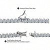 4mm Tennis Necklace for Women - 3 Prong White Cubic Classic Diamond Chain, 16 - 24 Inch Sizes - 4 of 4