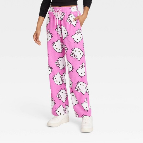 Women's Hello Kitty Graphic Pants - Pink : Target