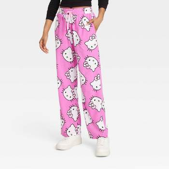 Women's Hello Kitty Graphic Pants - Pink