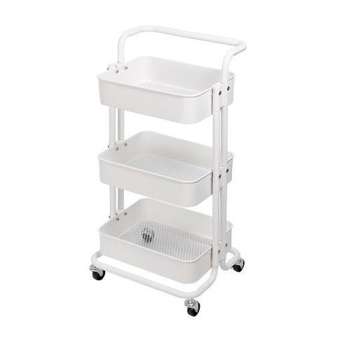 Three Shelf Storage Caddy White - Riverridge Home : Target