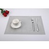 Deer Jacquard 12" x 18" In. PVC Fiber Woven Non-Slip Washable Placemat Set of 4 - 3 of 3