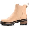 Journee Collection Womens Mirette Pull On Stacked Heel Booties - 2 of 4