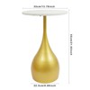 YIYIBYUS Sofa Side Table, Round Accent Table, Round End Table for Small Spaces - 4 of 4