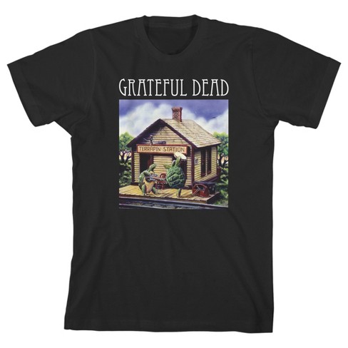 Girls' Short Sleeve 'Grateful Dead' Oversized Graphic T-Shirt - art class™  Black XS