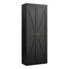 JUJABU Tall Steel Kitchen Pantry Cabinet with 2 Doors, Adjustable Shelves, for Kitchen, Living Room, Dining Room & Office - 2 of 4