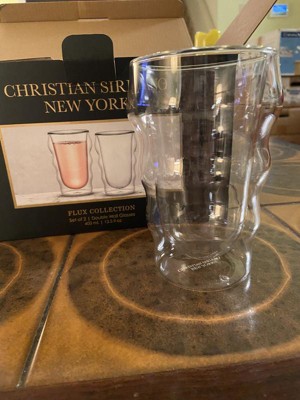 Christian Siriano New York Floret Double Wall Insulated Glasses - Set