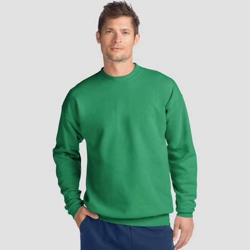 Hanes Men's Big & Tall EcoSmart Fleece Crewneck Sweatshirt - Green 3XL