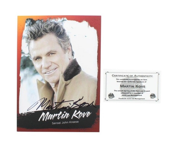 Nerd Block The Karate Kid Martin Kove (Sensei John Kreese) 5x7 Autographed Print w/ CoA