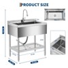 Stainless Steel Sink 2.0 Series - Durable, Rust Resistant, Modern Design, Easy to Clean, Kitchen Sink Replacement - 2 of 4